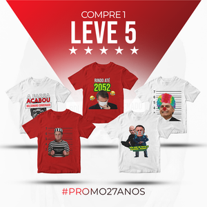 Kit 5  - Compre 5 e Leve 5 #PROMO27ANOS